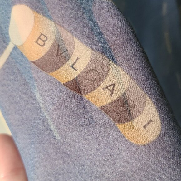 Large Bulgari silk scarf by Davide Pizzigoni - Picture 5 of 5